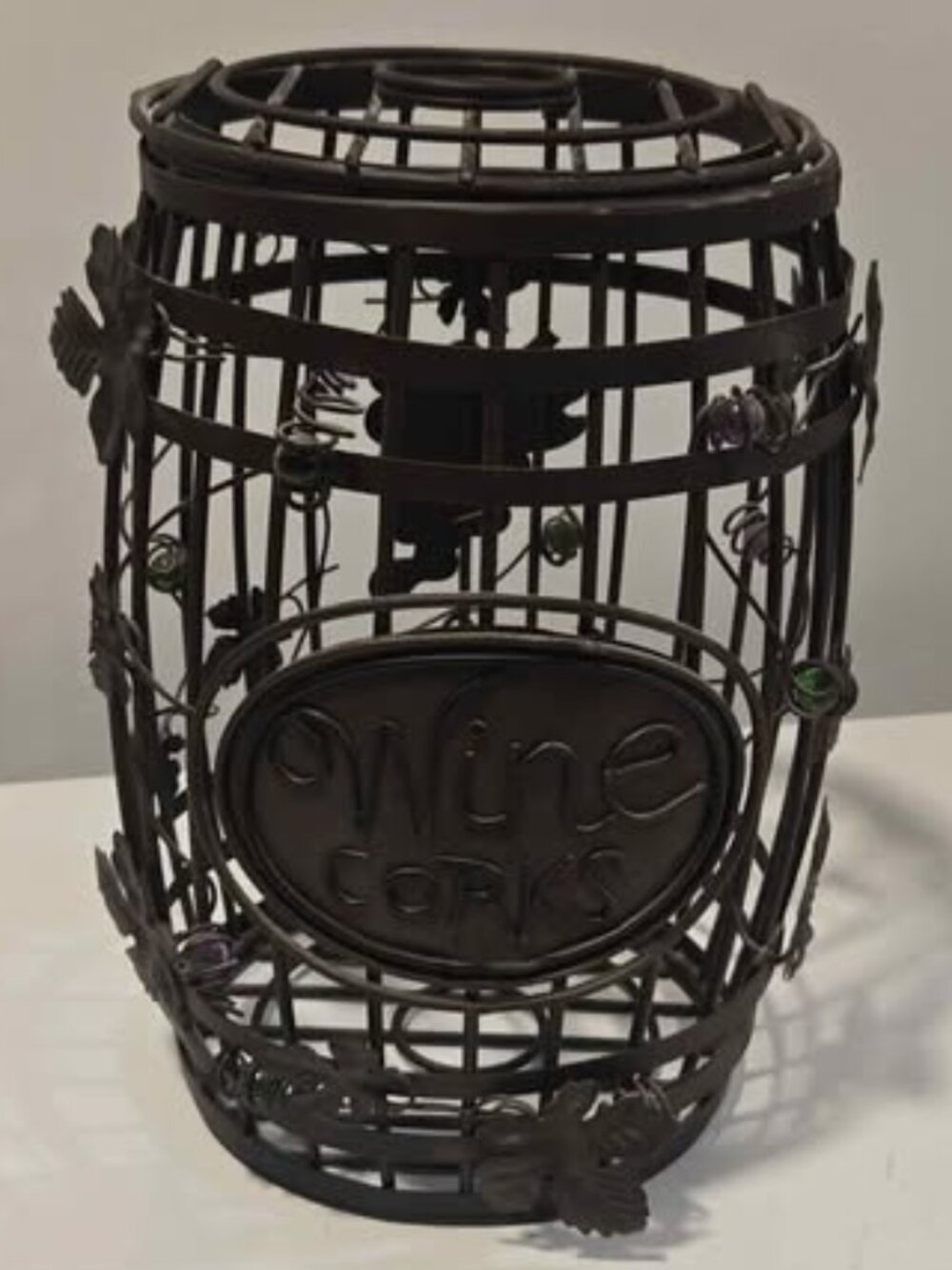 Metal Wine Cork Holder Cage